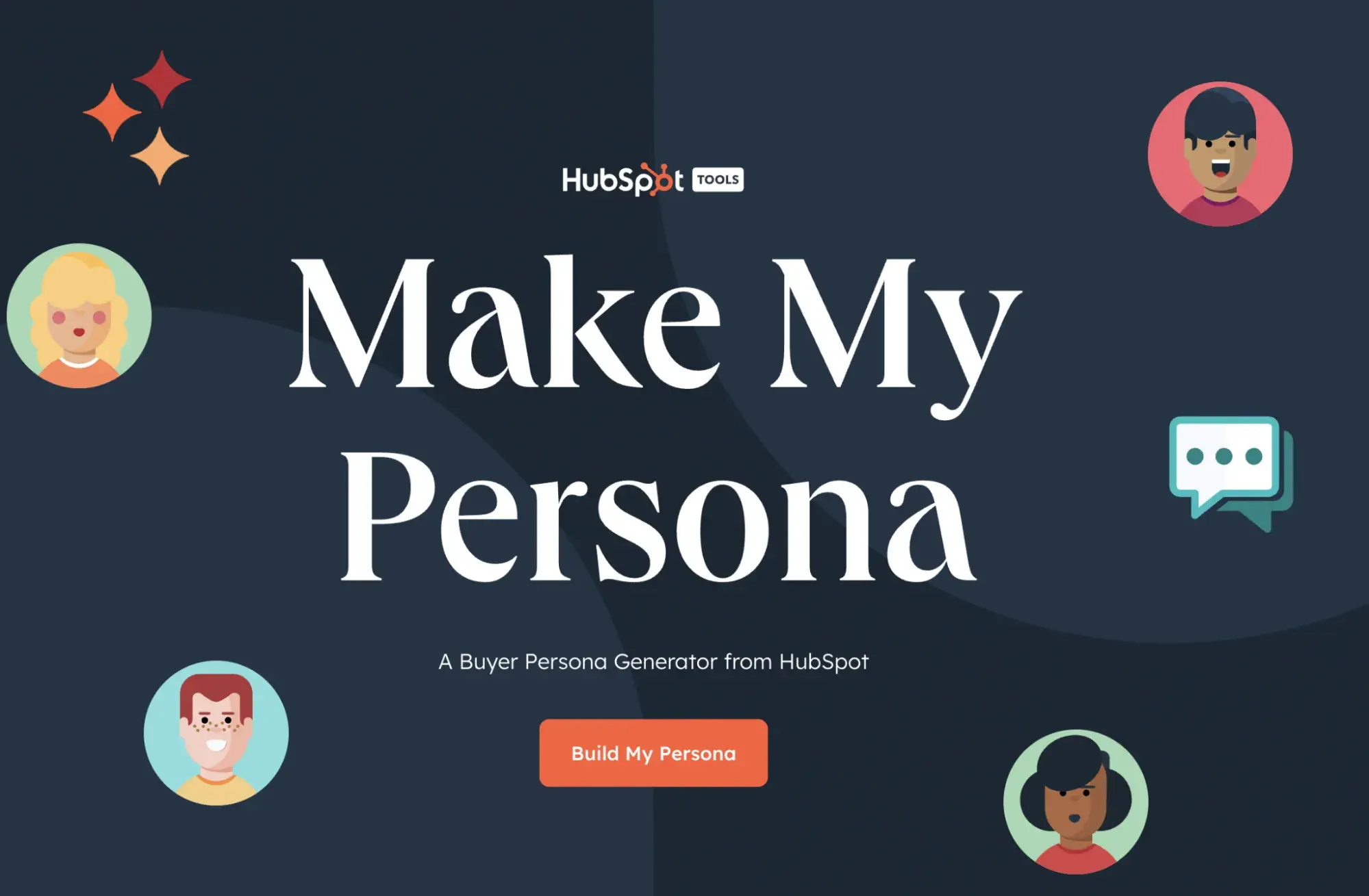 create your audience segments with hubspot buyer persona generator.