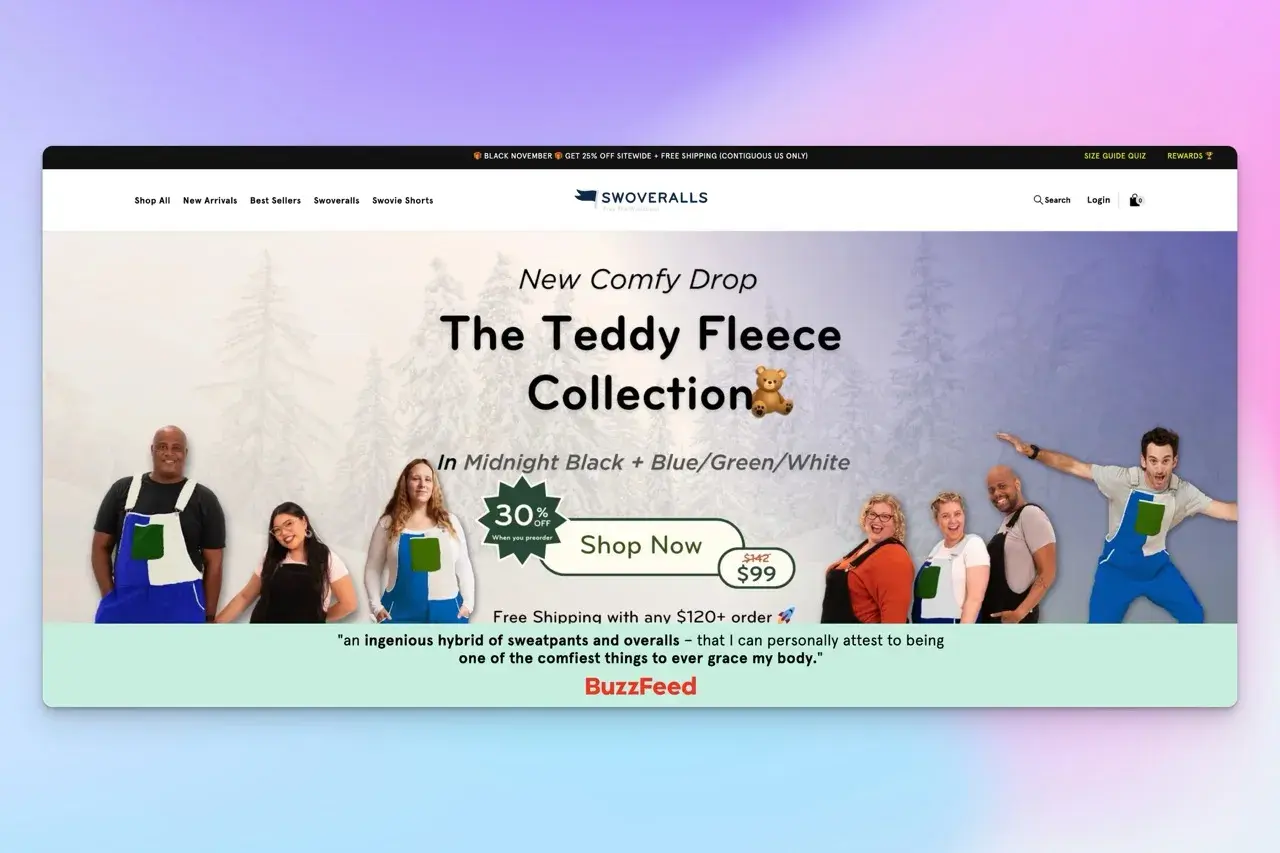 swoveralls ai made landing page