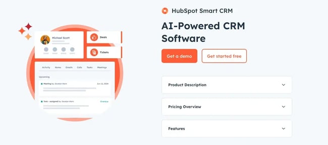 best crms for roofing businesses, hubspot