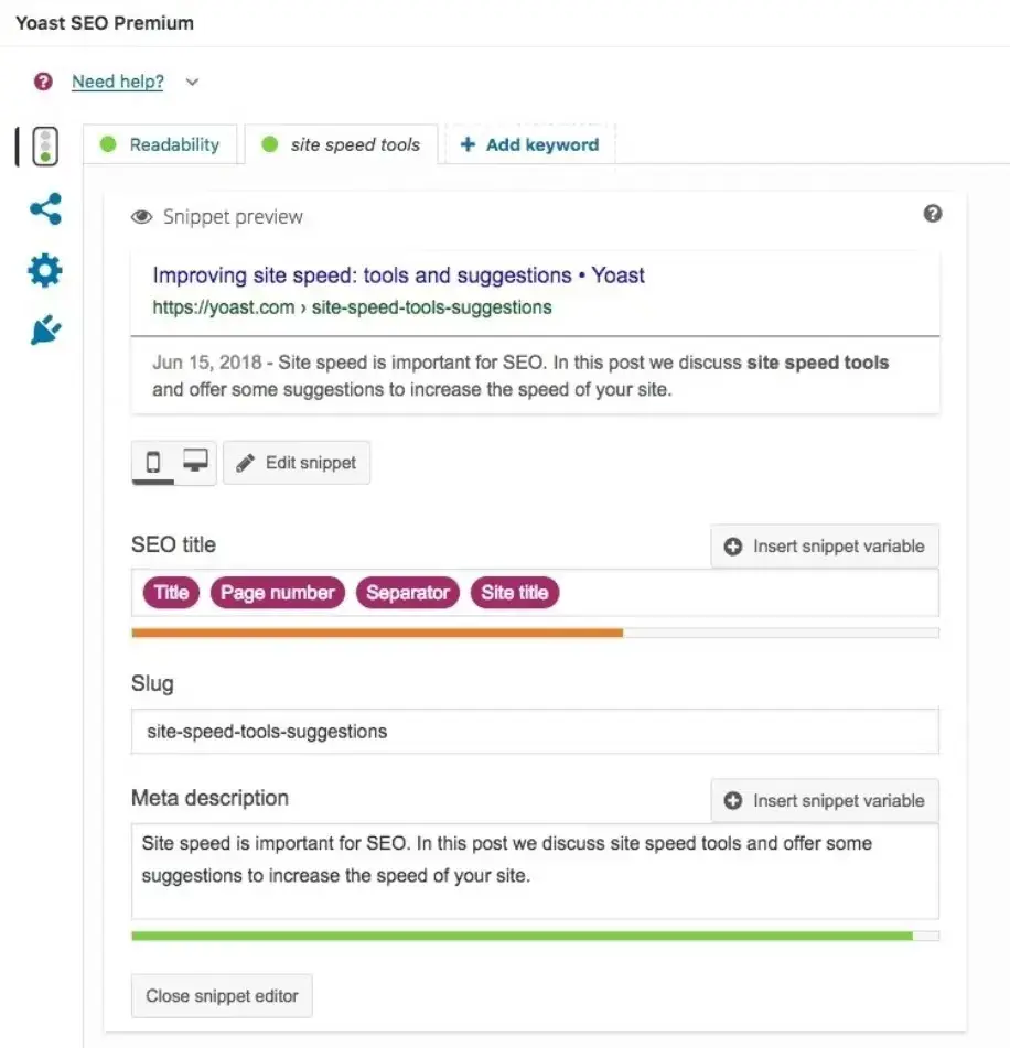 content marketing tools, yoast for wordpress seo