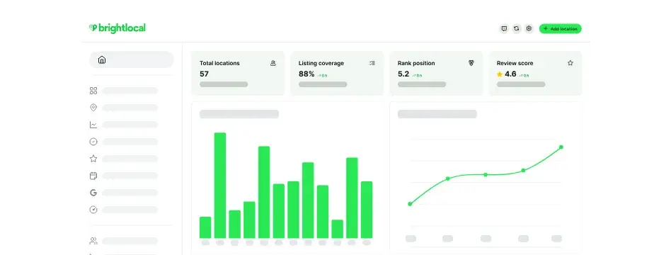screenshot from one of the best local seo tools for small businesses, brightlocal