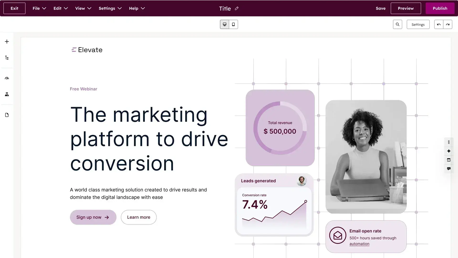content hub, one of the best seo tools for small business.