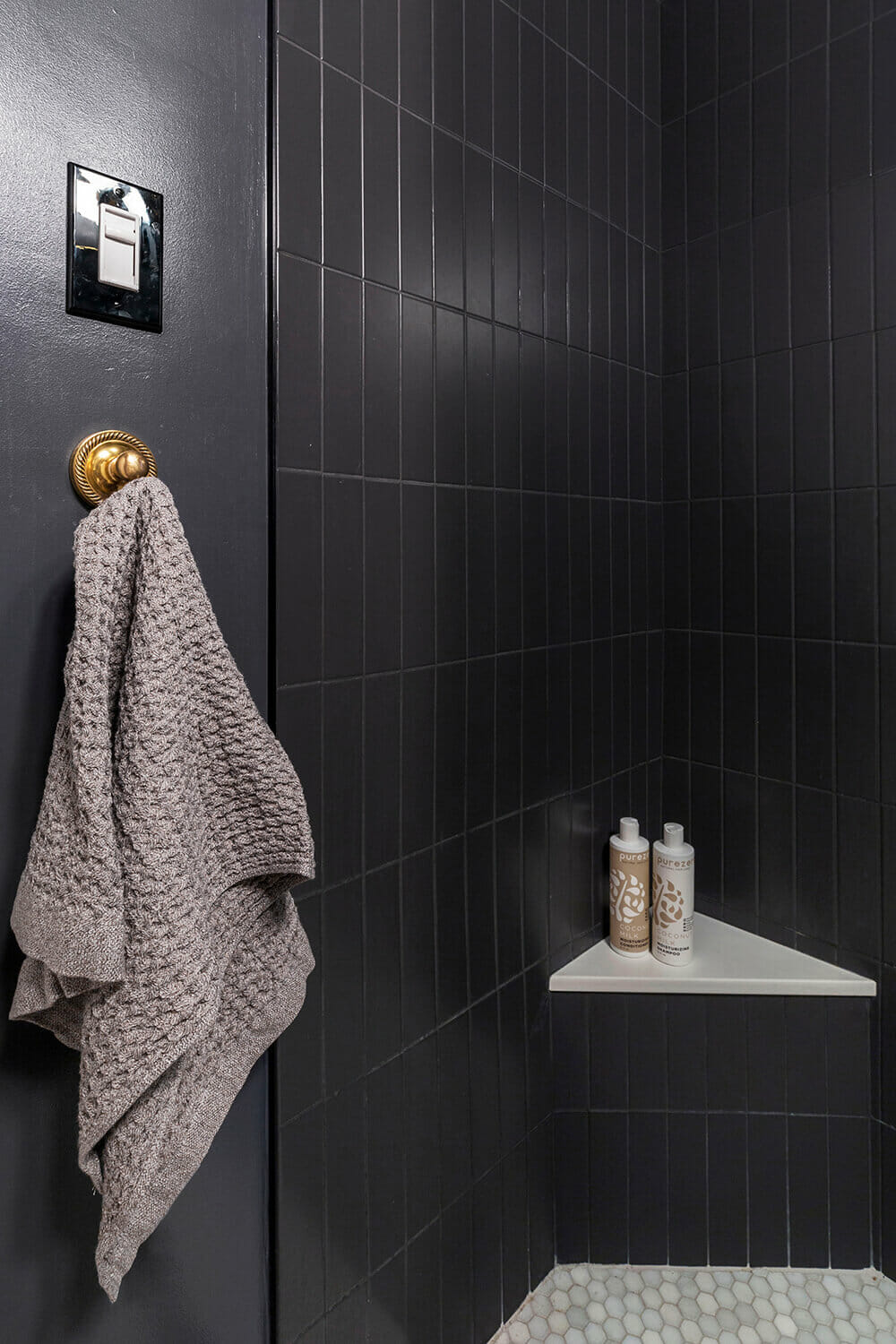 black and gold bathroom