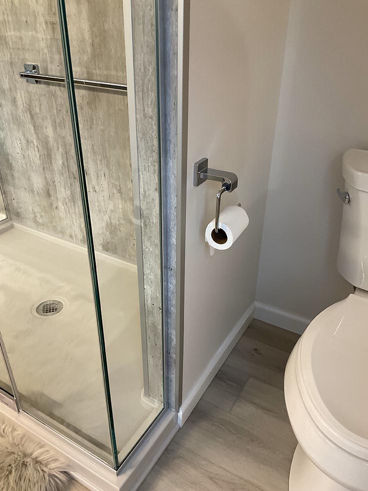 Problem 10 toilet paper holder in Foti bath remodel | Innovate Building Solutions | Cleveland Design Ideas | bathroom remodeling tips | Master Bathroom Cleveland Ohio