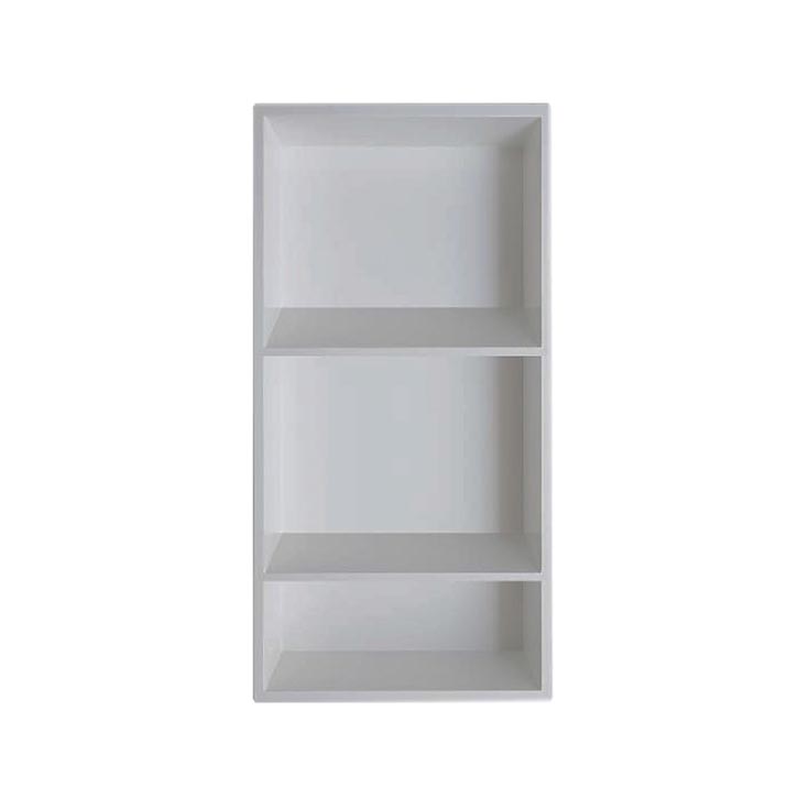Problem 3 option 2 vertical SMC gray storage niche | Innovate Building Solutions Shower Niche | Bathroom Remodel on a Budget | Shower Design Ideas on a Budget